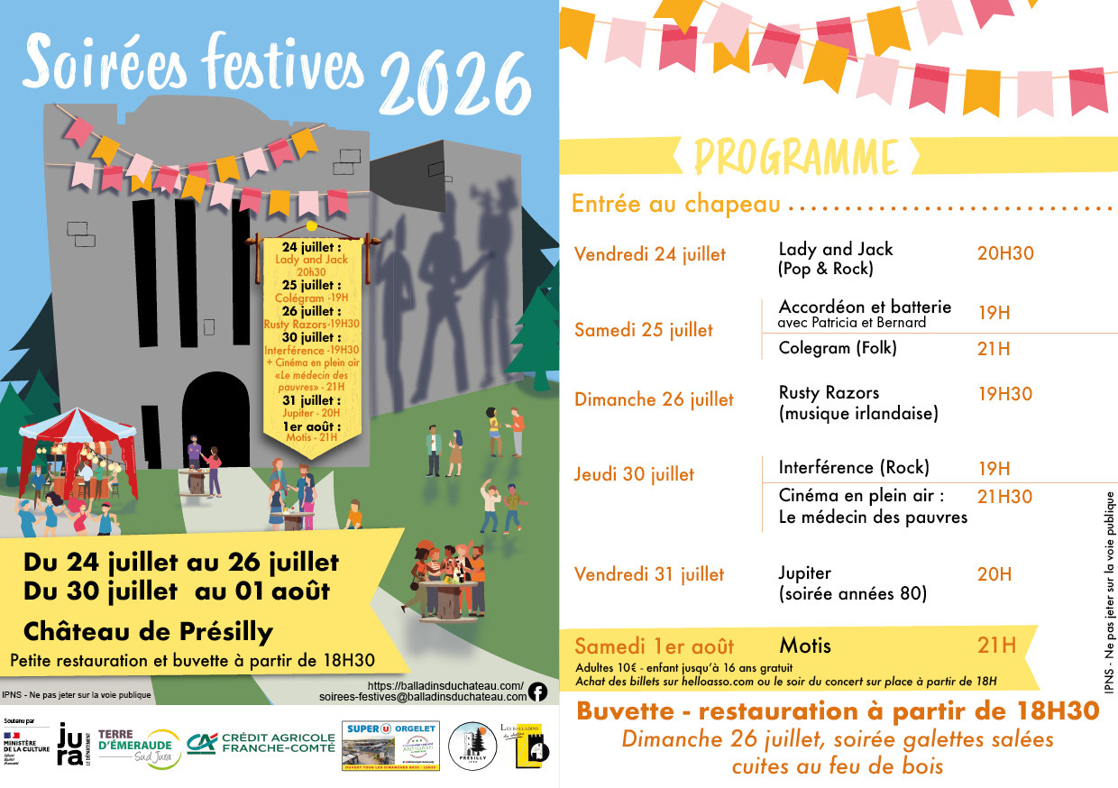 Soirées festives au château de Présilly