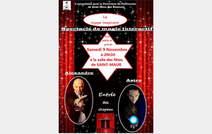 Spectacle de magie le 9 novembre à Saint-Maur