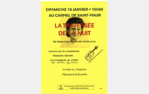 Lecture à Saint Maur par la comédienne Roselyne Sarazin