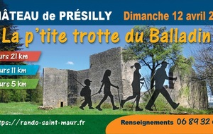 La p'tite trotte du Balladin le dimanche 12 avril (6ème édition)