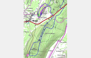 Côte de L'Heute à Mirebel : Randonnée proposée par Patrice