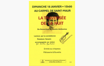 Lecture à Saint Maur par la comédienne Roselyne Sarazin