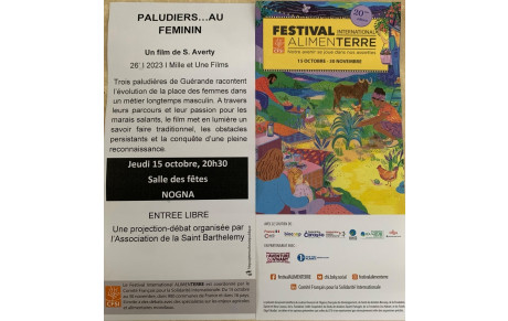 Film "Paludiers...au féminin" à Nogna